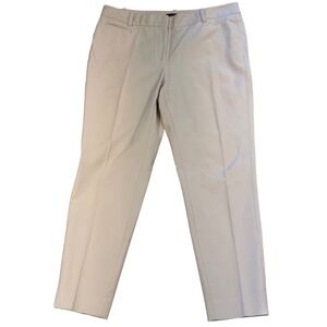 White House Black Market Slim Ankle Pants Beige Women's Size 12R